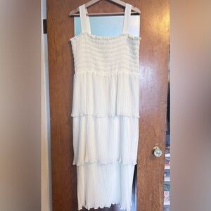 Joe Fresh White Tiered Dress